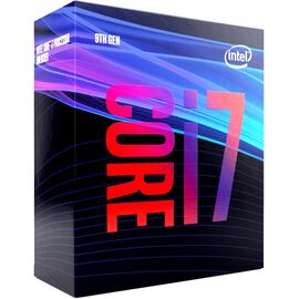  CPU s1151-2 Intel Core i7-9700 Box (BX80684I79700) (3.00-4.70GHz, Coffee Lake-S, 8C/8T, GPU: UHD 630 (350-1200MHz), L2: 1,5MB, L3: 12MB, 14nm, 65W, DDR4-2666) 