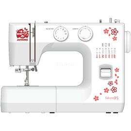  Швейная машина Janome Sakura 95 (SAKURA 95), электромеханическое управление, качающийся челнок, количесство операций: 14 