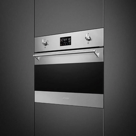  Духовой шкаф SMEG SO4302S3X компактный с паром, 45см, 41л., 12 функций, паровая очистка, нерж. сталь 