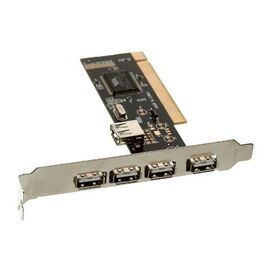  Контроллер Exegate EXE-352 EX281227RUS PCI, 4*USB2.0 ext + 1*USB2.0 int (OEM) 