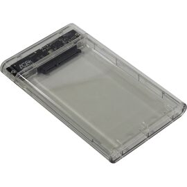  Корпус для HDD/SSD 2.5" Sata3 USB3.0 AgeStar 3UB2P4 Transparency, пластик, прозрачный 