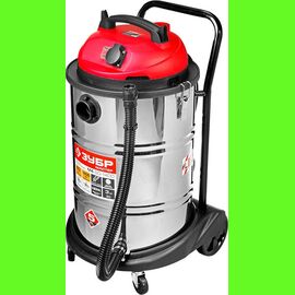  Строительный пылесос Зубр ПУ-60-1400 М4 серый 