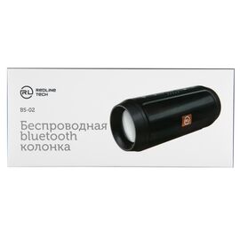  Беспроводная bluetooth-колонка Red Line Tech BS – 02, черный 