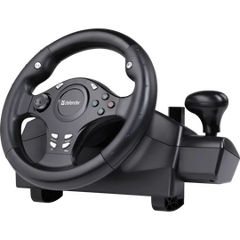 Руль DEFENDER Rager черн,PC/PS/Xbox/Switch,педали (64067) 