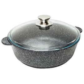  Жаровня VICTORIA Гранит АЛА 280 (G1028G) 4,5л., черн. с бел.крапинками 
