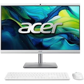  Моноблок Acer Aspire C24-195ES (DQ.BM5CD.001) 23.8" Full HD Core Ultra 7 155U (1.7) 16Gb SSD512Gb UHDG CR Eshell GbitEth 180W клав. мышь серебристый 