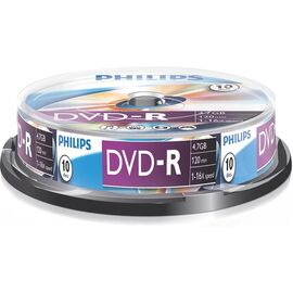  Диск DVD-R Philips DM4S6B10F/97 4.7Gb, 16x, Cake Box (10) 