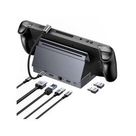  USB Hub UGREEN CM800 (55733) 9-in-1 1*USB-C&1*DP&1*USB-C&3*USB-A& 1*RJ45& 1*SD Card Slot&1*TF Card Slot Hub. Cерый космос 
