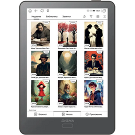  Электронная книга Digma P6 6" темно-серый 
