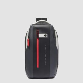  Рюкзак слинг Piquadro Urban CA6801UB00/GRN серый натуральная кожа 