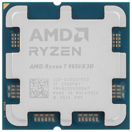  Процессор AMD Ryzen 7 9850X3D (100-000001973) APU AM5 (Granite Ridge AM5,8C/16T, 4.7/5.6GHz, 96MB, 120W, Radeon Graphics) OEM 