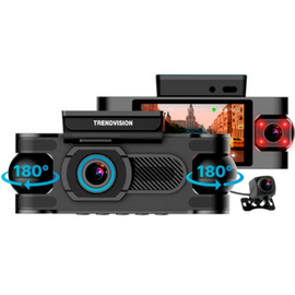  Видеорегистратор TrendVision Proof 360 черный 2Mpix 1440x2560 1440p 150гр. GPS SigmaStar SSC8826Q 