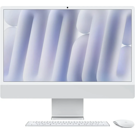  Моноблок Apple iMac MWUU3ZP/A 24" 4.5K M4 10 core (4) 16Gb SSD256Gb 10 core GPU macOS WiFi BT 143W клавиатура мышь Cam серебристый 4480x2520 