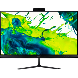  Моноблок Acer Aspire C27-2G (DQ.BRMCD.002-Eshell) Full HD Core Ultra 5 225U (1.3) 16Gb SSD512Gb HDG Eshell GbitEth WiFi BT 120W клавиатура мышь Cam черный 
