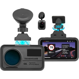  Видеорегистратор TrendVision TDR-725 Real 4K Max черный 