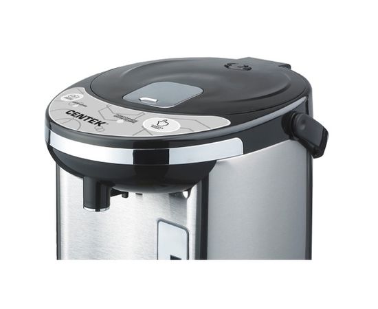  Термопот Centek CT-1084 (сталь) 6.0л 800Вт, 2 способа подачи, повторное кипячение, двойная защита 