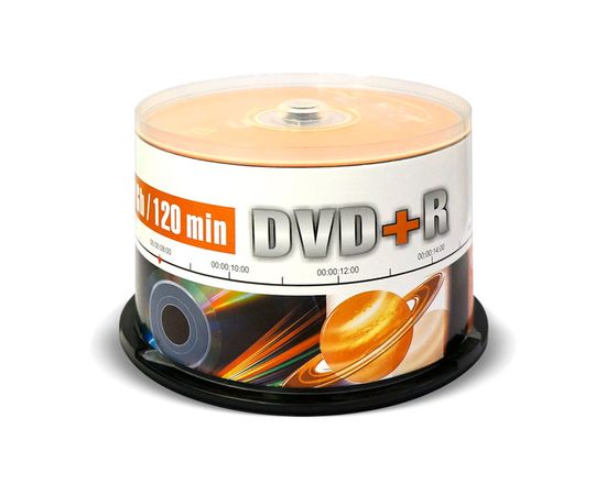  Диск DVD+R Mirex 4.7 Gb, 16x, Cake Box (50) 