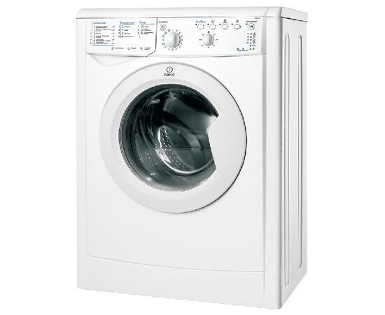  Стиральная машина Indesit IWSB 5105 белая, фронтальная, класс: A, макс. загрузка:5кг, 85х60х41.5см, 1000 об/мин, дисплей - нет 