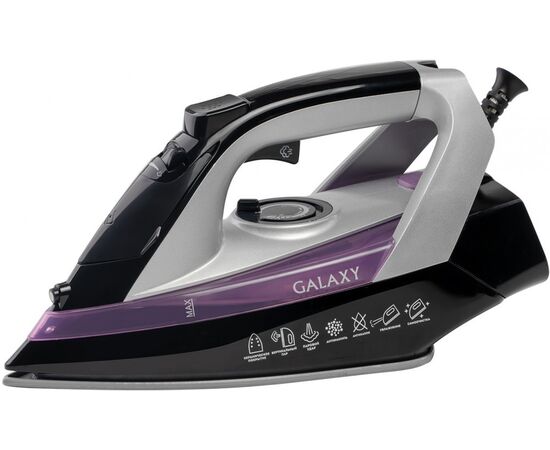  Утюг Galaxy Line GL 6128 черно/фиолетовый, 2200Вт 