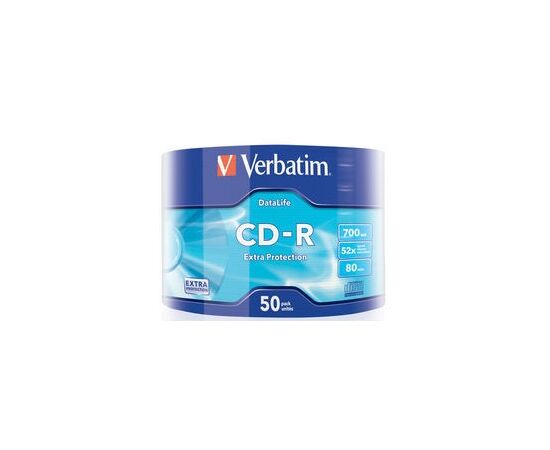  Диск CD-R Verbatim 700Mb 52x bulk (50шт) (43787) 