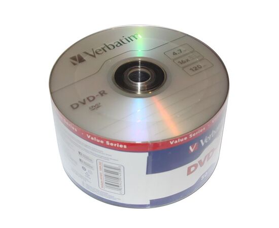  Диск DVD-R Verbatim 4.7Gb 16x Data Life (50шт) (43791) 