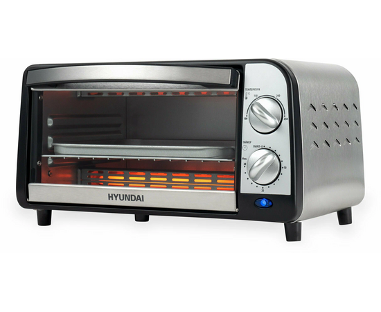  Мини-печь Hyundai MIO-HY071 9л. серебристый/черный 