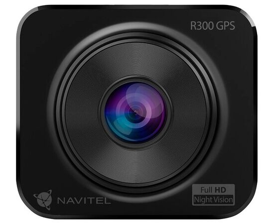  DVR Navitel R300 GPS, 1920x1080p/30 fps, 140°, MOV (H.264), LCD 2", GPS, G-sensor, микрофон, USB, microSD (до 64 GB), акб 120мАч, MSC8336, GC2053 