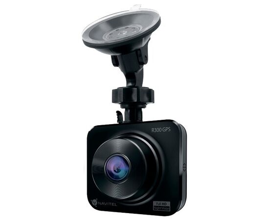  DVR Navitel R300 GPS, 1920x1080p/30 fps, 140°, MOV (H.264), LCD 2", GPS, G-sensor, микрофон, USB, microSD (до 64 GB), акб 120мАч, MSC8336, GC2053 