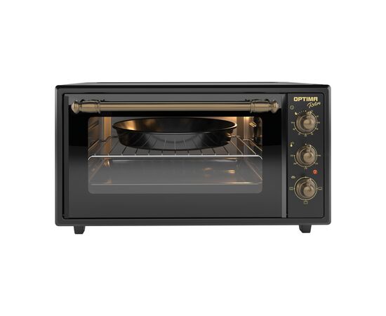  Мини-печь OPTIMA MO-48BLR ретро-черный 