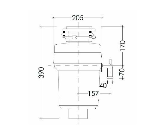  Измельчитель пищевых отходов Kuppersberg WS 750 B 