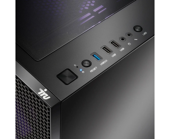  ПК IRU Strato 710Z7GP (2135204) TWR i7 13700K (3.4) 64Gb SSD1Tb UHDG 770 FreeDOS GbitEth 850W черный (RUS) 