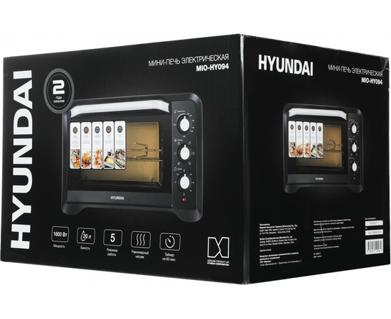  Мини-печь Hyundai MIO-HY094 35л. 1600Вт черный 