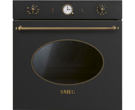  Духовой шкаф SMEG SFP68C1TAO 60см, Coloniale, 50-260 градусов, часы/таймер, галогенная подсветка, 9 режимов 