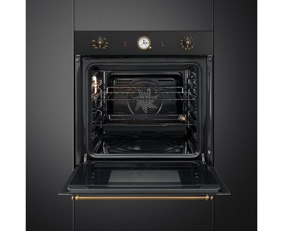  Духовой шкаф SMEG SFP68C1TAO 60см, Coloniale, 50-260 градусов, часы/таймер, галогенная подсветка, 9 режимов 