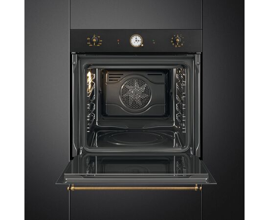  Духовой шкаф SMEG SFP68C1TAO 60см, Coloniale, 50-260 градусов, часы/таймер, галогенная подсветка, 9 режимов 