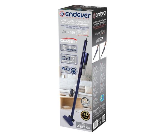  Пылесос Endever SkyClean VC-298 dark-blue 