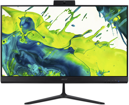  Моноблок Acer Aspire C24B-GARL (DQ.BT1CD.002) Full HD Core Ultra 7 255U (1.7) 16Gb SSD512Gb Graphics Eshell GbitEth WiFi BT клавиатура мышь Cam черный 