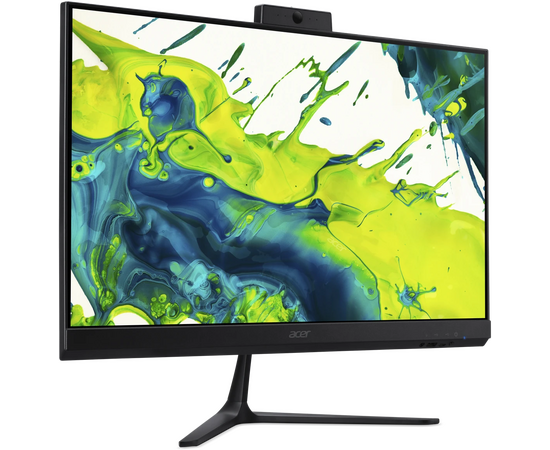  Моноблок Acer Aspire C24B-GARL (DQ.BT1CD.002) Full HD Core Ultra 7 255U (1.7) 16Gb SSD512Gb Graphics Eshell GbitEth WiFi BT клавиатура мышь Cam черный 