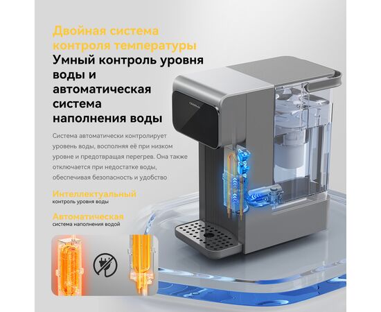  Термопот DEERMA DEM-SH37W 1100 Вт, 6.5 л, пластик, металл, серый 