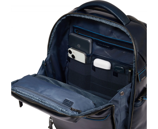  Рюкзак Piquadro Blue Square CA6592B2BM/BLU2 темно-синий натуральная кожа 