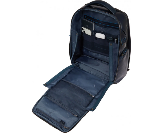  Рюкзак Piquadro Blue Square CA6592B2BM/BLU2 темно-синий натуральная кожа 